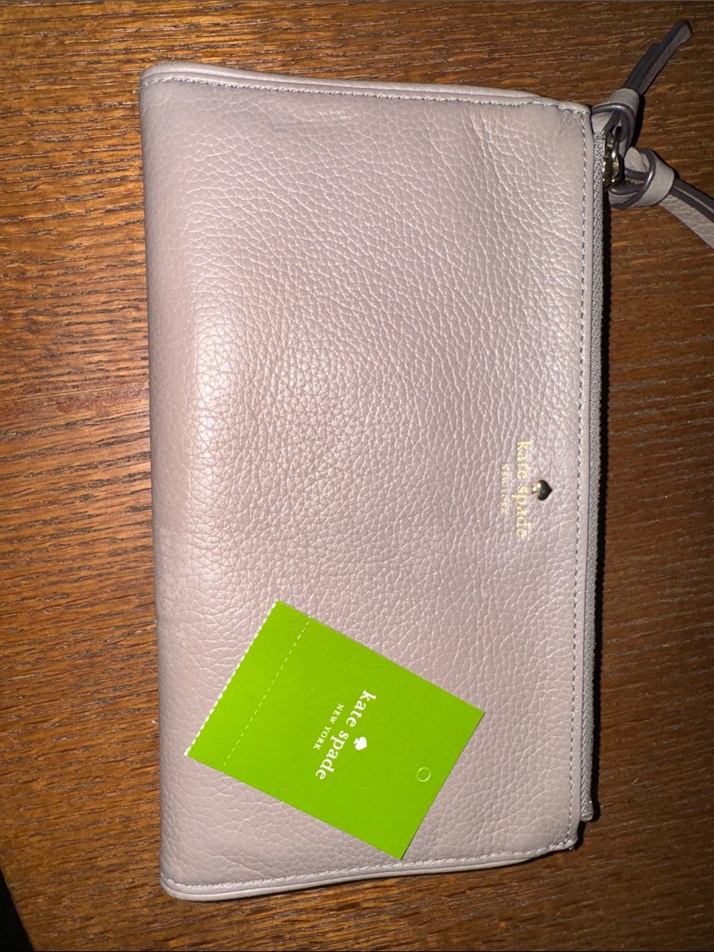 kate spade Pale Pink Pebbled Leather wallet
